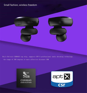 Sport In Ear Wireless Bluetooth Stereo Earphone with Mic