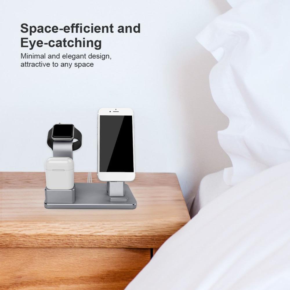 Charging Dock Station for AirPods iPad Air Mini Apple Watch iWatch 38mm 42mm iPhone X 8 7 6 6S 5S SE Plus