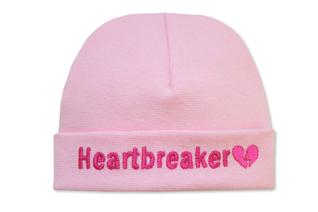 EMBROIDERED HAT HEARTBREAKER PINK