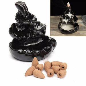 Cascading Pools Backflow Incense Burner