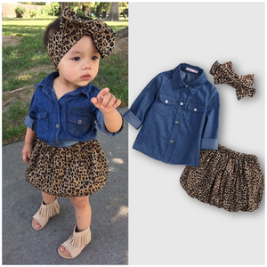 Girls Leopard Set