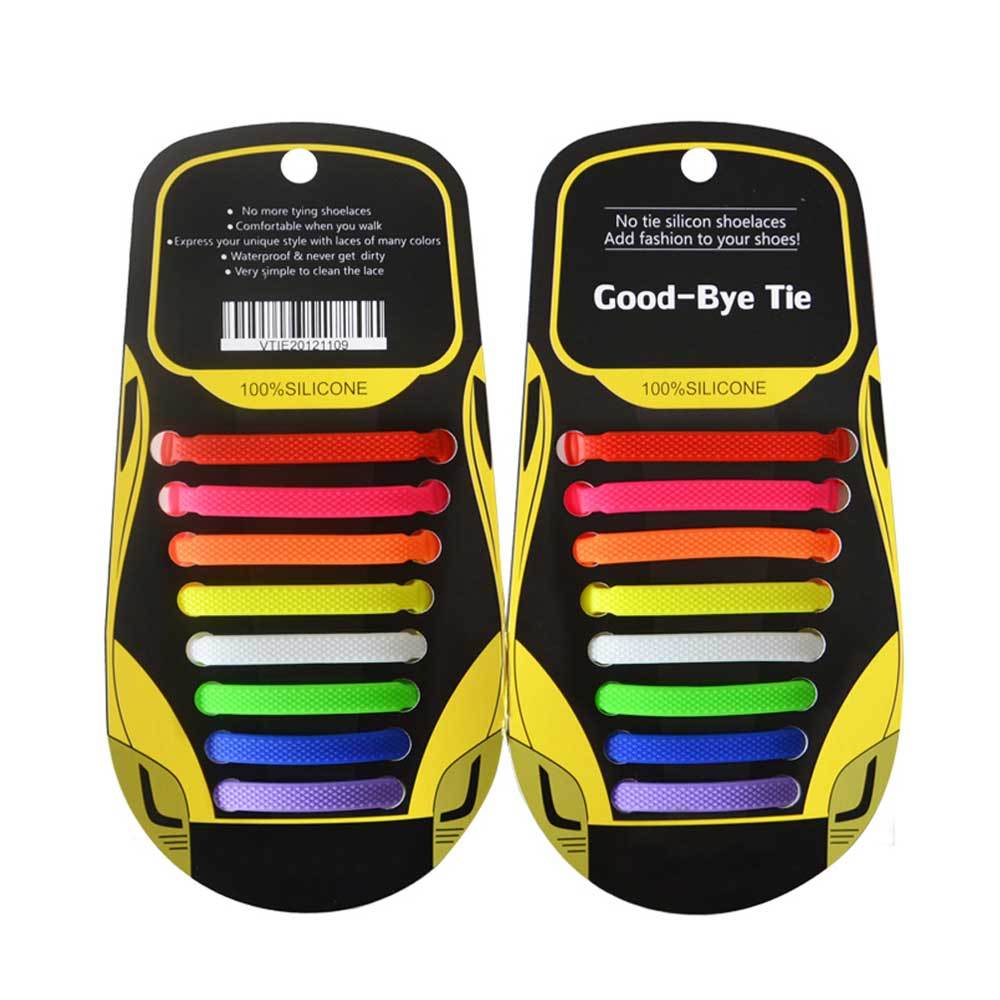 SILICONE ELASTIC NO-TIE SHOELACES