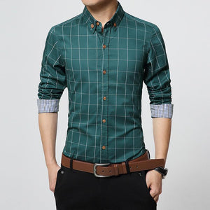 Slim Fit Men Long Sleeve Shirt