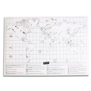WORLD SCRATCH-OFF TRAVEL MAP