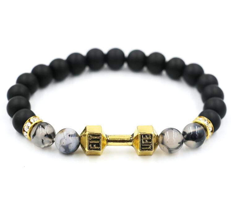 Barbell Charm Bracelet