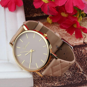 Leather Quartz Wrist watch