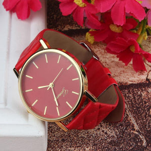 Leather Quartz Wrist watch