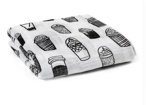Black & White Swaddle Blanket