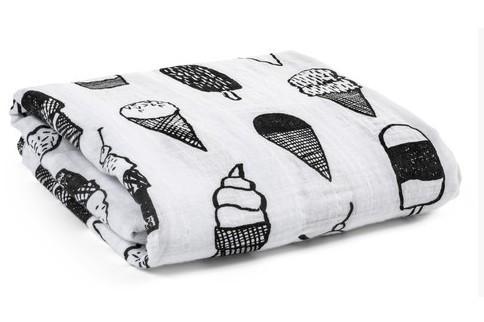 Black & White Swaddle Blanket