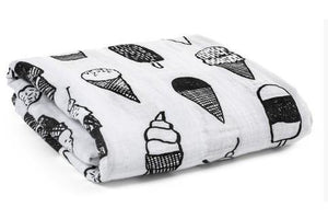 Black & White Swaddle Blanket