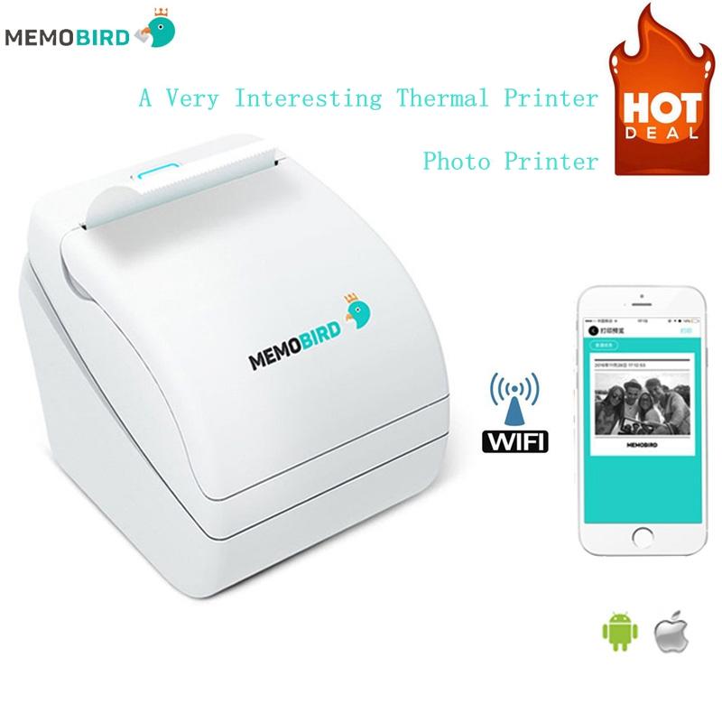 Printers Memobird G1 New  Thermal Printers barcode Printers WiFi Wireless Remote Phone Photo Printer any language