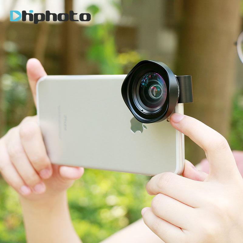 Professional 16mm Super 4K Wide Angle Cell Phone lens HD No Distortion for iPhone 8 7 6 plus Huawei Mobile for iPad Tablet PC