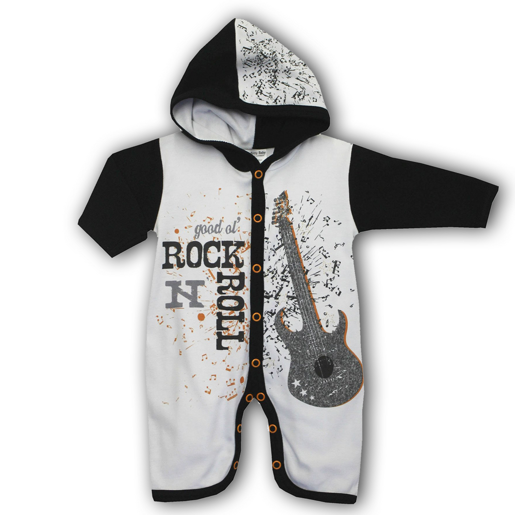 Rock N' Roll Hooded Romper