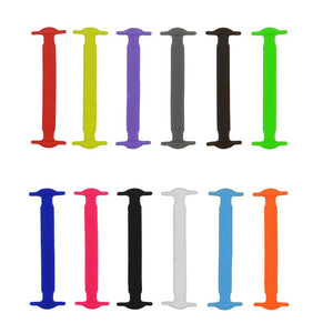 SILICONE ELASTIC NO-TIE SHOELACES