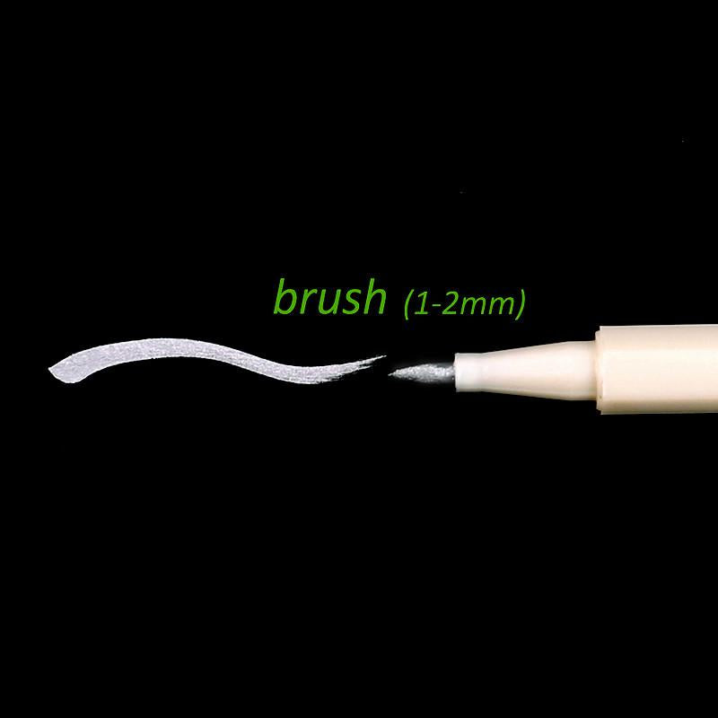 Metallic Brush Pen Set - 10 Piece Set