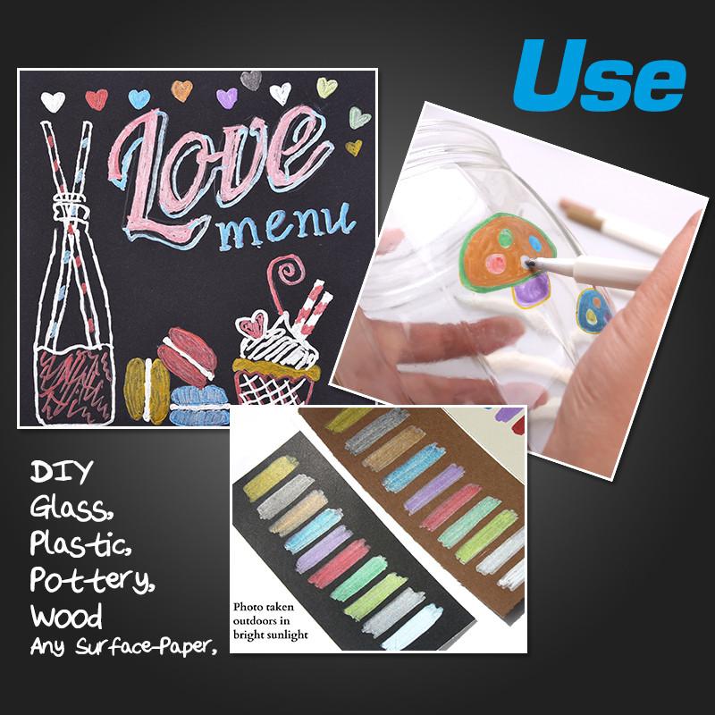 Metallic Brush Pen Set - 10 Piece Set