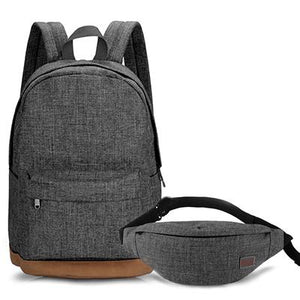 Canvas Backpack Gray