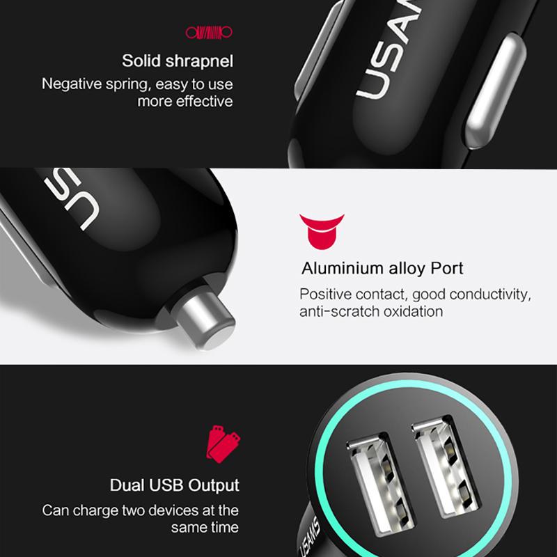Car-Charger Max 2.1A USB for Mobile Phone Adapter