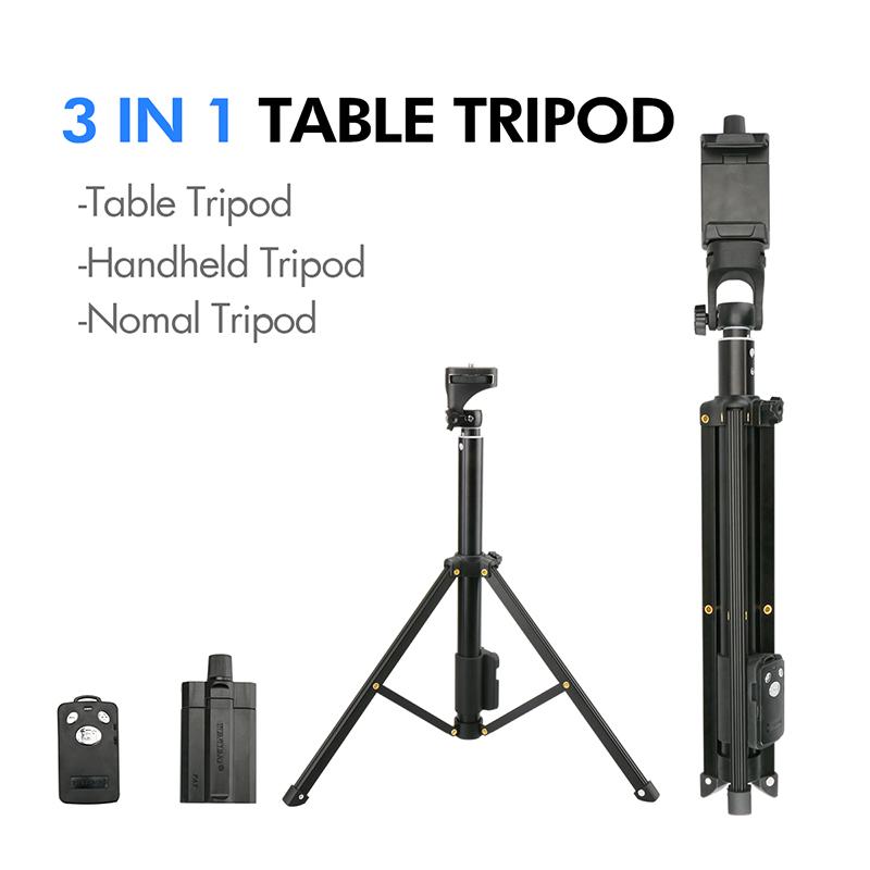 Ulanzi 54 inch 3 in 1 Yunteng Selfie Stick Tripod Stand Super Lightweight Mini Bluetooth Remote Monopod For Iphone7 6 Samsung