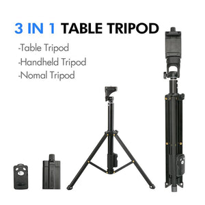 Ulanzi 54 inch 3 in 1 Yunteng Selfie Stick Tripod Stand Super Lightweight Mini Bluetooth Remote Monopod For Iphone7 6 Samsung