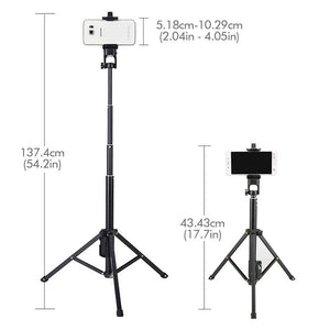Ulanzi 54 inch 3 in 1 Yunteng Selfie Stick Tripod Stand Super Lightweight Mini Bluetooth Remote Monopod For Iphone7 6 Samsung