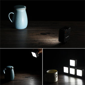 Ulanzi Pocket Mini Camera LED Video Light 6000K Photographic Night Fill led Lighting w 3 Hot Shoe Mounts for Nikon Canon DSLR DV