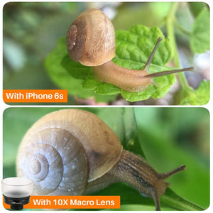 Ulanzi Professional 10x Macro Lens Universal Aluminum Clip-on Cell Phone Camera Lens for iPad iPhone X 8 7 6s Plus Smartphone