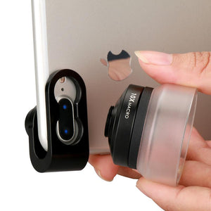 Ulanzi Professional 10x Macro Lens Universal Aluminum Clip-on Cell Phone Camera Lens for iPad iPhone X 8 7 6s Plus Smartphone