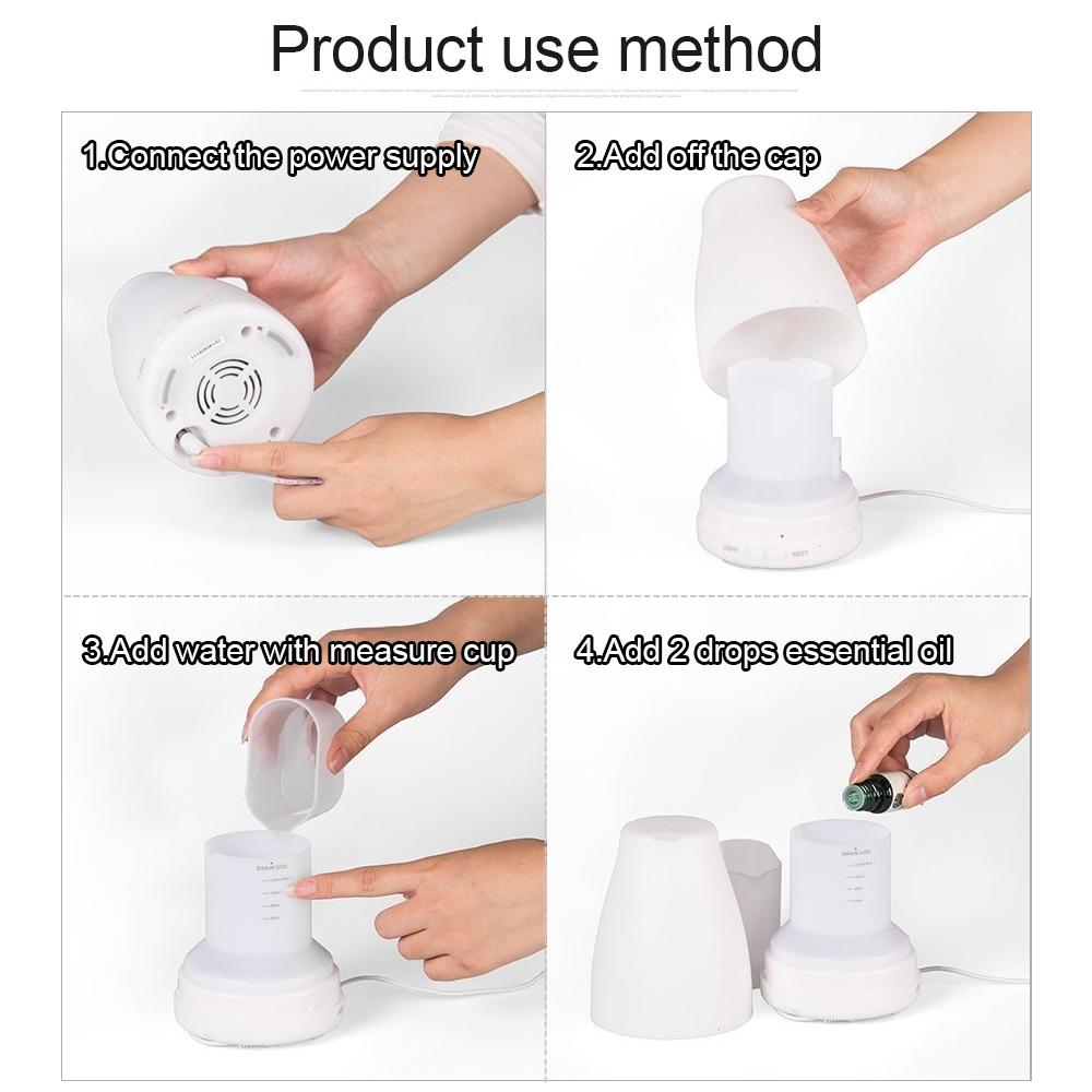 Ultrasonic Humidifier Aromatherapy Oil Diffuser Cool Mist