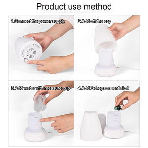Ultrasonic Humidifier Aromatherapy Oil Diffuser Cool Mist