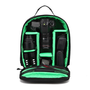 Upgrade Waterproof multi-functional Digital DSLR Camera Video Bag w/ Rain Cover Small SLR Camera Bag PE Padded for Photographer
