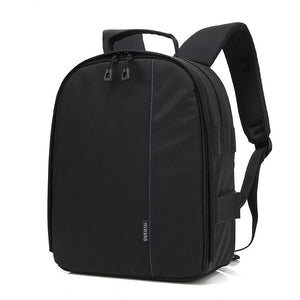 Upgrade Waterproof multi-functional Digital DSLR Camera Video Bag w/ Rain Cover Small SLR Camera Bag PE Padded for Photographer