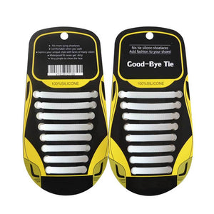 SILICONE ELASTIC NO-TIE SHOELACES