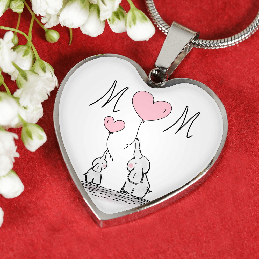 Mom Heart Necklace