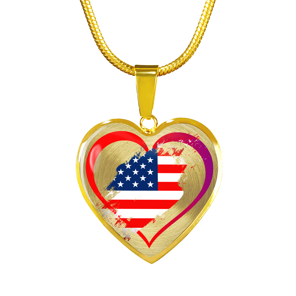 USA Flag Heart