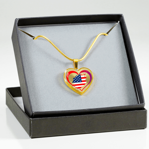 USA Flag Heart