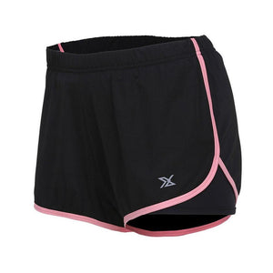 Women Running Shorts False Two Pieces Sportswear Breathable Compression Shorts