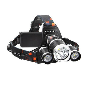 Rechargeable Headlight 13000Lm xm-T6 3 Led