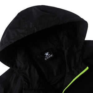 Men Running Jacket Hoodie Windproof Waterproof