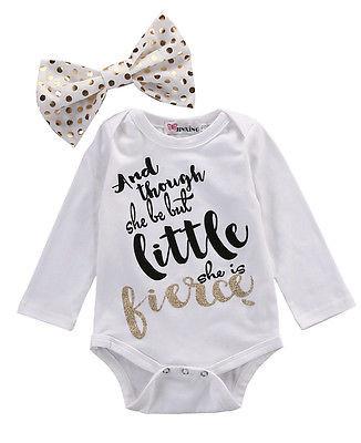 Baby "Fierce" Romper Set