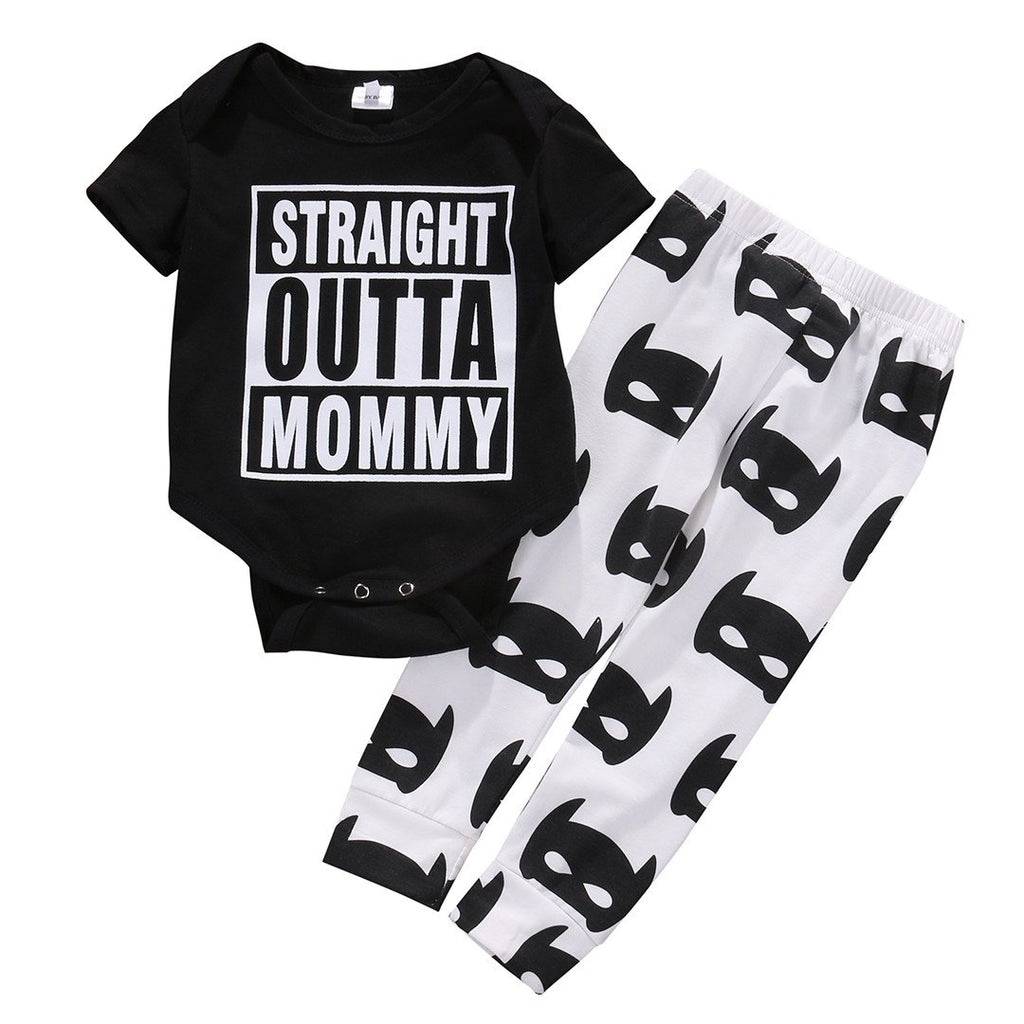 "Straight Outta Mommy" Romper Set