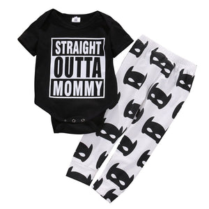 "Straight Outta Mommy" Romper Set