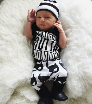 "Straight Outta Mommy" Romper Set