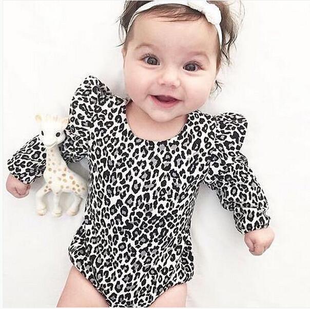 Leopard Long Sleeve Romper