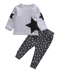 Star Print Long Sleeved Set