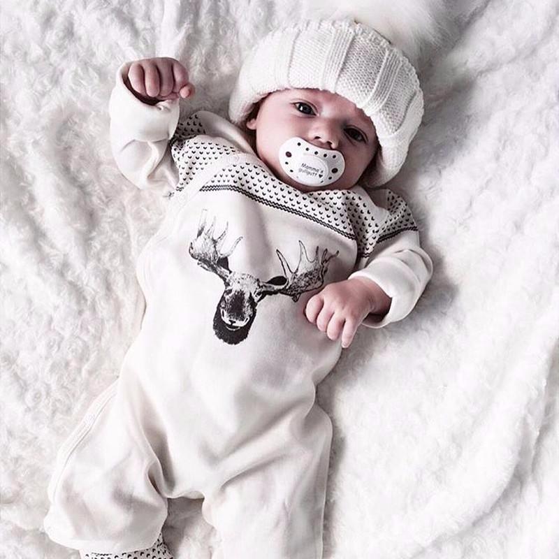 Deer White Romper