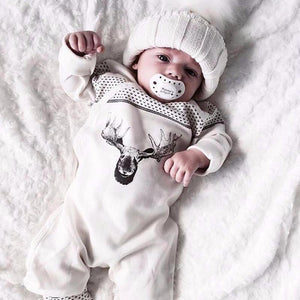 Deer White Romper