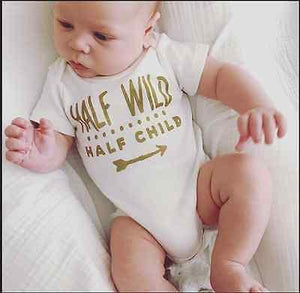 Half Wild, Half Child Romper