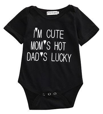 I'm Cute Baby Romper