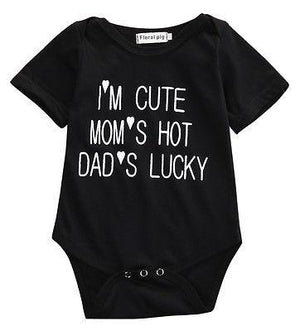 I'm Cute Baby Romper